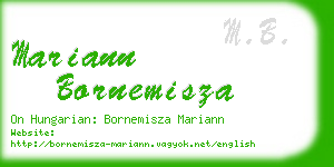 mariann bornemisza business card